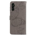 thumbnail image 4 of Allytechgroup Galaxy S25 Ultra Wallet Case, Big Butterfly Design Luxury PU Leather Flip Folio Stand Cards Slots Hand Wrist Shockproof Phone Case for Samsung Galaxy S25 Ultra - Gray, 4 of 6