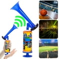 Zhuitw Soccer Game Horn with Loud Voice Mini Handpush Pump Air Horn Portable Air Pump Horn for