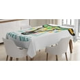 thumbnail image 1 of Ambesonne Longhorn Tablecloth Rectangular Table Cover, Bohemian Stay Wild Bull, 60"x84", Multicolor, 1 of 3