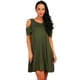 thumbnail image 3 of Mini Vestidos De Verano Para Las Mujeres Playa Sólidos Elegantes Fuera De Los Hombros Sexy Vestido Casual Corto, 3 of 3