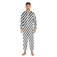 thumbnail image 6 of joogoo Black Stripes Unisex Adults Onesies Pajamas Jumpsuits L, 6 of 7