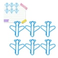 thumbnail image 1 of 100pcs Airplane Shape Paper Clips,Metal Paper Clips Bookmarks Airplane Shape Paperclips Bookmark Marking Document Organizing Clip For Office Supplies Gifts, 1 of 8