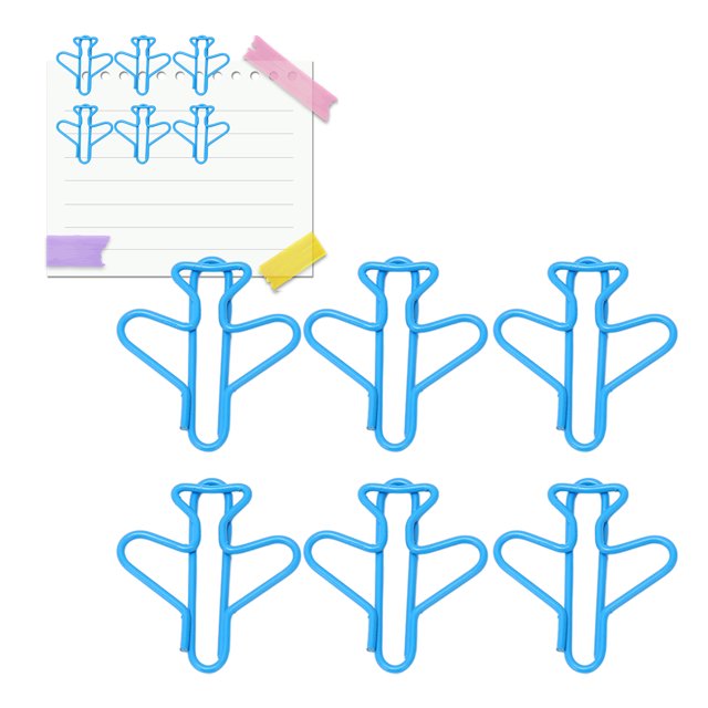 100pcs Airplane Shape Paper Clips,Metal Paper Clips Bookmarks Airplane Shape Paperclips Bookmark Marking Document Organizing Clip For Office Supplies Gifts