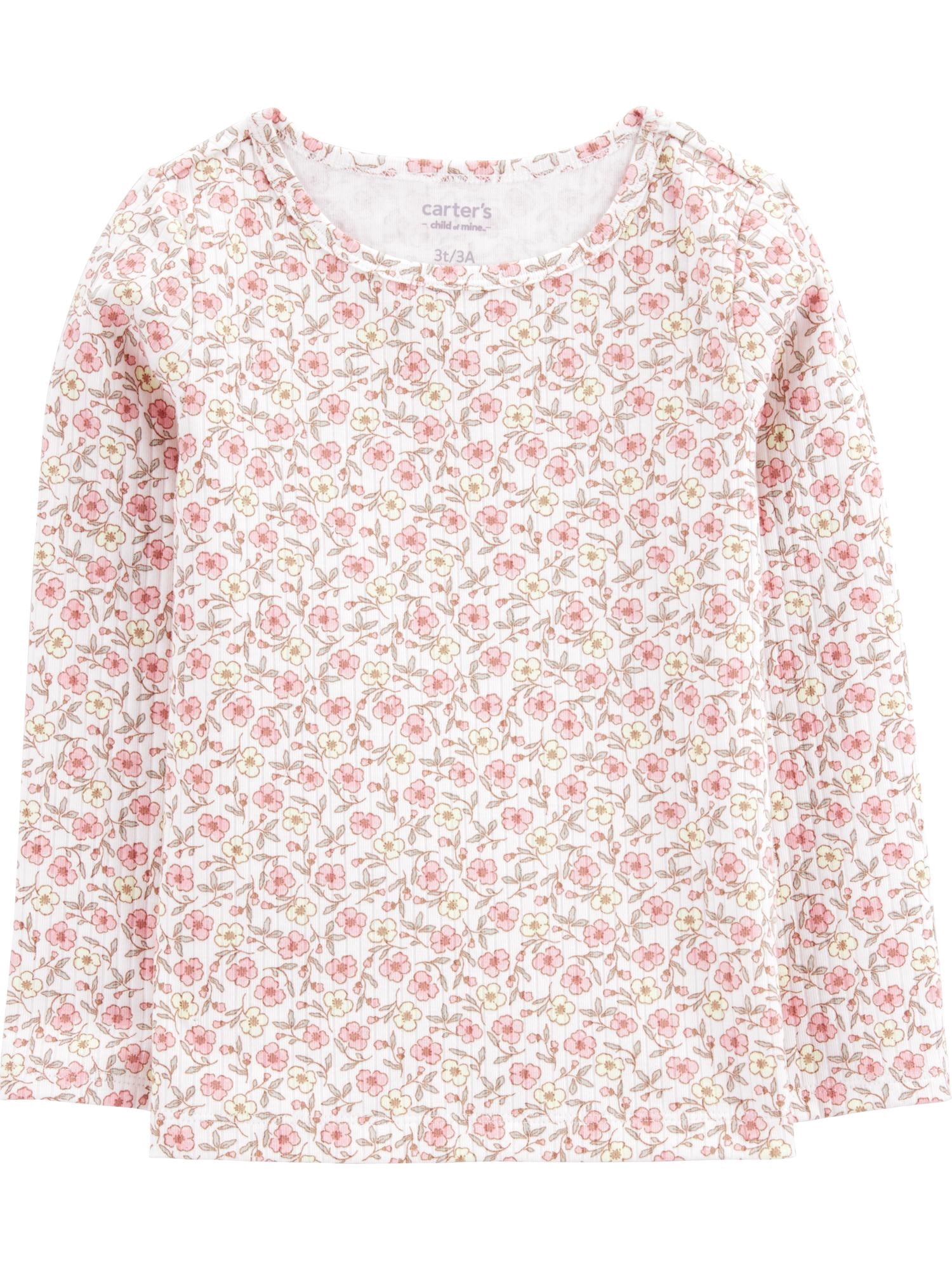 Carter's Child of Mine Baby and Toddler Girl, Overalls Set, 2-Piece, Sizes 18M-4T