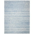 thumbnail image 2 of SAFAVIEH Micro-Loop Daithi Geometric Aztec Wool Area Rug, Blue/Ivory, 4' x 6', 2 of 8