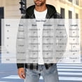 thumbnail image 4 of Atkumj Plaid Hoodies for Men Fashion Fall Button Down Jacket with Black Hood Casual Comfortable Long Sleeve Hoodie with Pockets S, 4 of 6