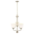 thumbnail image 4 of Millennium Lighting  Alberta Chandelier with Frosted Glass Shades Modern Gold 3 3 Lights Gold, 4 of 4