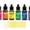 Shades of Rainbow, variant on Ranger Tim Holtz Alcohol Inks Bundles - 6 Bottles of Tim Holtz Alcohol Inks with Trebbies Fine Detail Sticks Shades of Rainbow