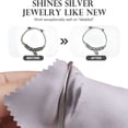 thumbnail image 3 of ACDANC 50Pcs Jewelry Cleaning Cloth Pink Polishing Cloth for Sterling Silver Gold Platinum Small Polish Cloth 8X8Cm, 3 of 7