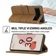 thumbnail image 4 of Feishell Google Pixel 6 Case with Credit Cards Holder, Wallet Magnetic Crossbody Shoulder Strap Flip Stand Purse Premium PU Leather Cover for Google Pixel 6, Brown, 4 of 7