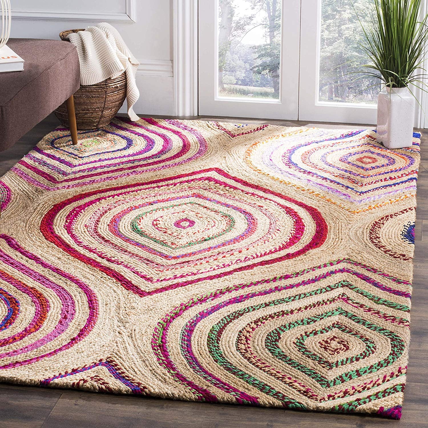 Safavieh Cape Cod Collection Flat Weave Handmade Area Rug, 4' x 6