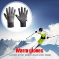 thumbnail image 1 of Guantes de bicicleta antideslizantes para deportes al aire libre correr motocicleta esquí (gris cáñamo), 1 of 5