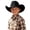 hat 48#Black, variant on Kids Cowboy Hat for Boys and Girls Sun Protection Adjustable Fit Baby and Toddler Solid Color Headwear Summer Outdoor