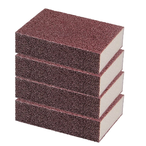 Esponja de esmeril, sin olor, duradera, gruesa, nanoesponja, descalcificadora, óxido, plato casero, baño (marrón)