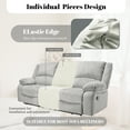 thumbnail image 6 of HDCAXKJ Recliner Sofa Covers Stretch Jacquard Sectional Reclining Couch Covers Waterproof Additional Seat Recliner Slipcovers Washable Furniture Protector,Cream White, 6 of 11