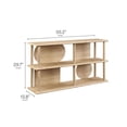 thumbnail image 3 of Zadie 55 Inch Console Table in Light Oak, 3 of 9