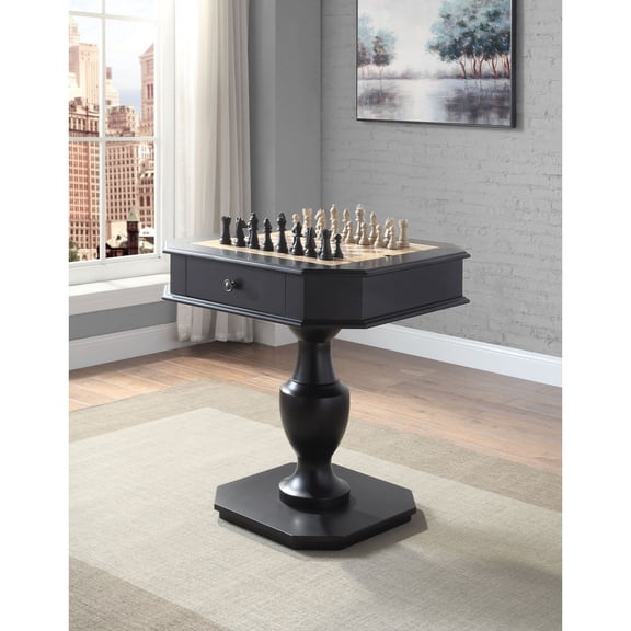 Miekor Furniture Galini Black Finish Game Table 86315