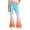 A74 Orange, variant on Trikvn Kids Flared Denim Pants Girls Stretch Bell Bottoms Casual Gradient Color Jeans Fashion Vintage Streetwear Trousers
