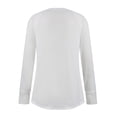 thumbnail image 7 of Womens Long Sleeve Shirts Crew Neck Fashion Casual Solid Color Loose Shirts Chic Summer Trendy Tees, 7 of 7