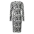 thumbnail image 3 of HUITKMM Robes pour Femmes Robe Détail Taille Latérale Vêtements de Travail Événement Professionnel Invité de Fête, 3 of 6