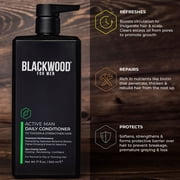 Blackwood For Men Active Man Daily Conditioner | Natural Thickening for Normal & Oily Hair & Scalp, 17oz