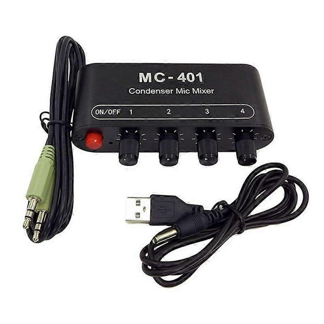 Mini Audio Four-In-One Microphone for Computer Mobile Phone Sound