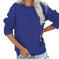thumbnail image 6 of ZJXFGS Office Blouses for Women for Work Sweat Shirts for Womens Women'S Shirts Fall Shirts Peplum Tops for Women Dressy Tops for Women Womens Fall Fashion 2025 Blue M, 6 of 7