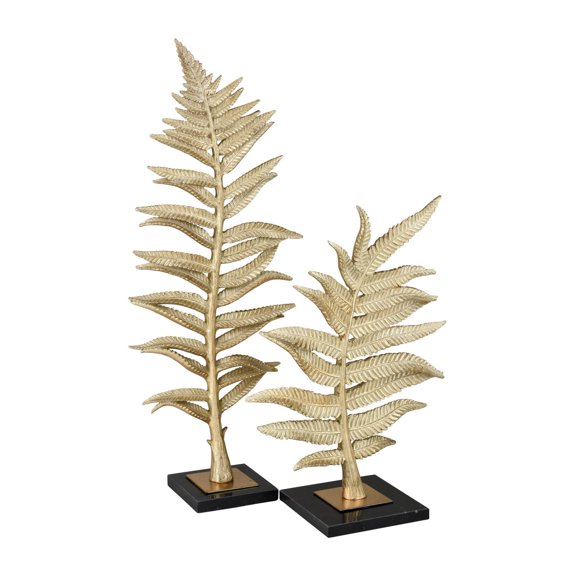 Elk Home Fern Sculpture - Set of 2