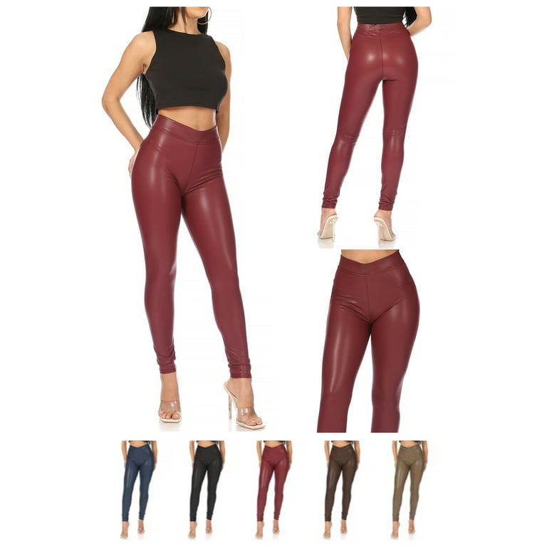 Buy Vivian's Fashions Extra Long Leggings - Matte Liquid Leather (Medium)  Online at desertcartSeychelles