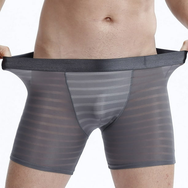 RXIRUCGD Mens Underwear Men's long, sexy, breathable and boxer Résistant à l'Usure Underwear