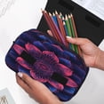 thumbnail image 6 of Sikiie Bohemian Vintage Pattern Print Flip Double-layer Pencil Case, All-purpose Stationery Bag for Study and Office, Zipper Design, Unisex, 6 of 7