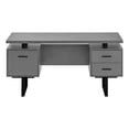 thumbnail image 5 of Monarch Specialties Computer Desk, Home Office, Laptop, Storage Drawers, 60"L, Work, Grey Laminate, 5 of 8