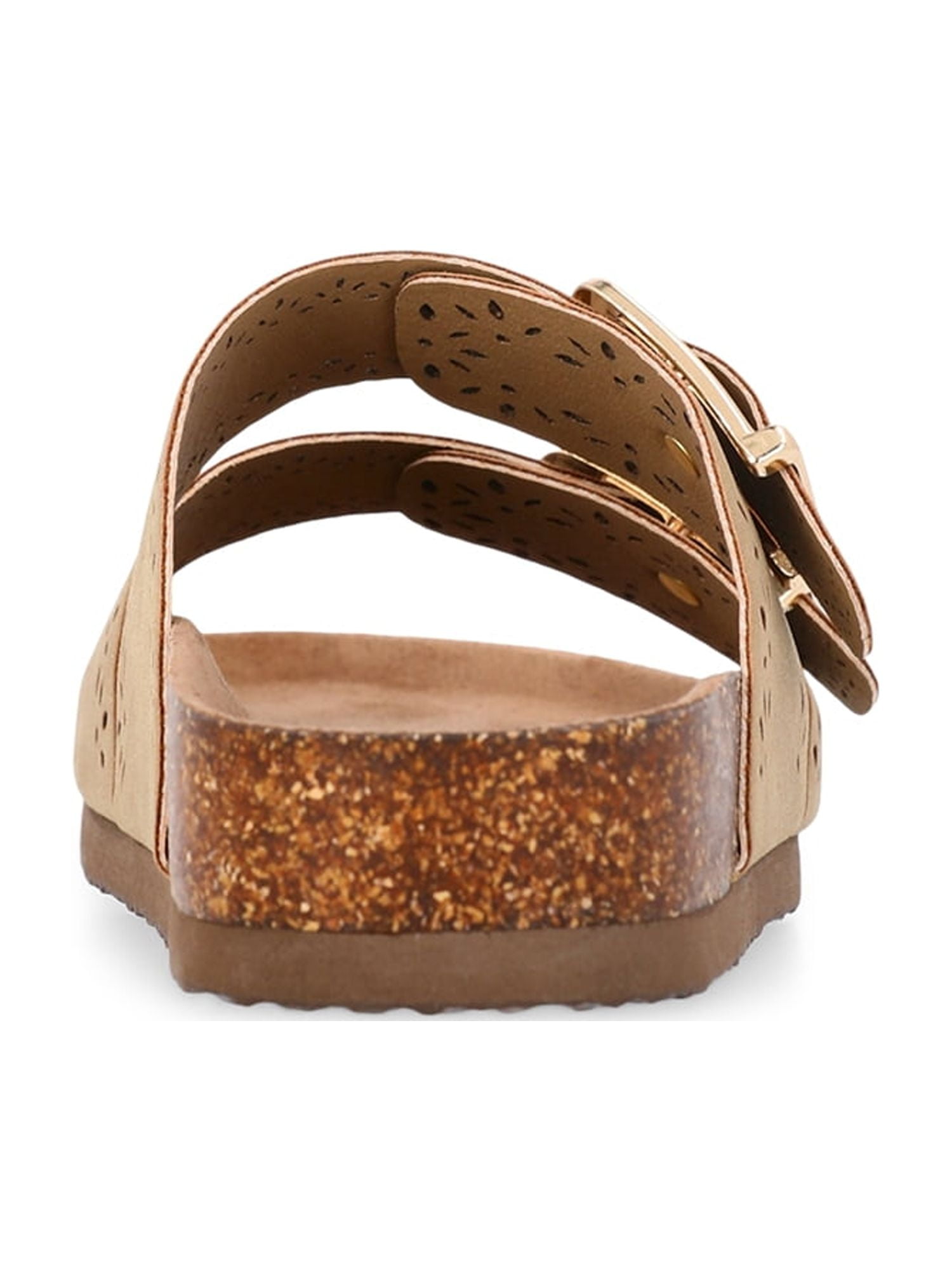 Time and Tru Women's Footbed Slide Sandals, Wide Width Available