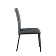 thumbnail image 2 of Chintaly Imports Aida 37.8" Chaise d'Appoint en Acier / Pu (Ensemble de 4), 2 of 2
