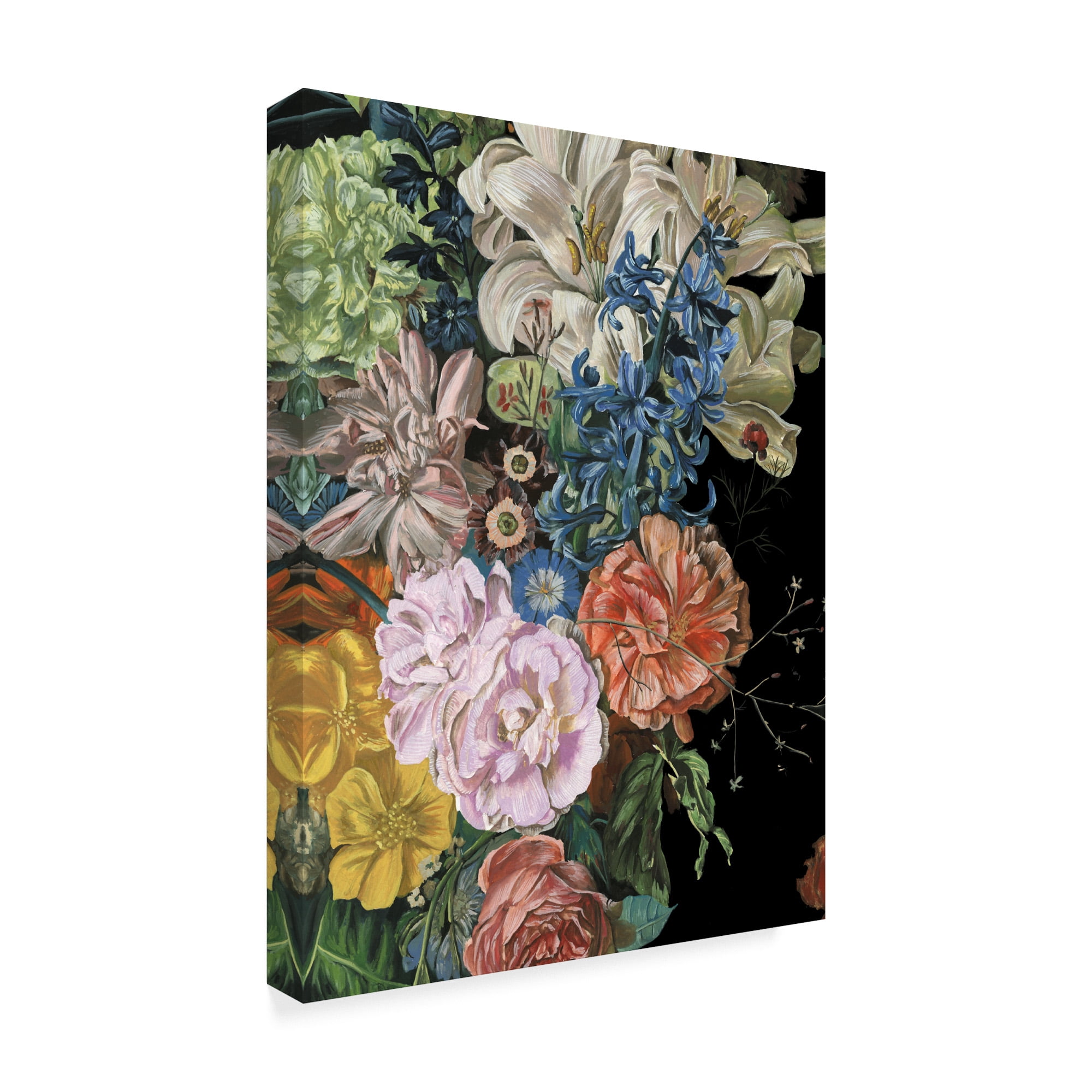 Trademark Fine Art 'Baroque Floral II' Canvas Art by Melissa Wang