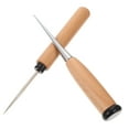 thumbnail image 4 of Tineasur 2-Piece Stainless Steel Awl Set with Brown Wood Handles for Crafting and Leatherwork, 4 of 6