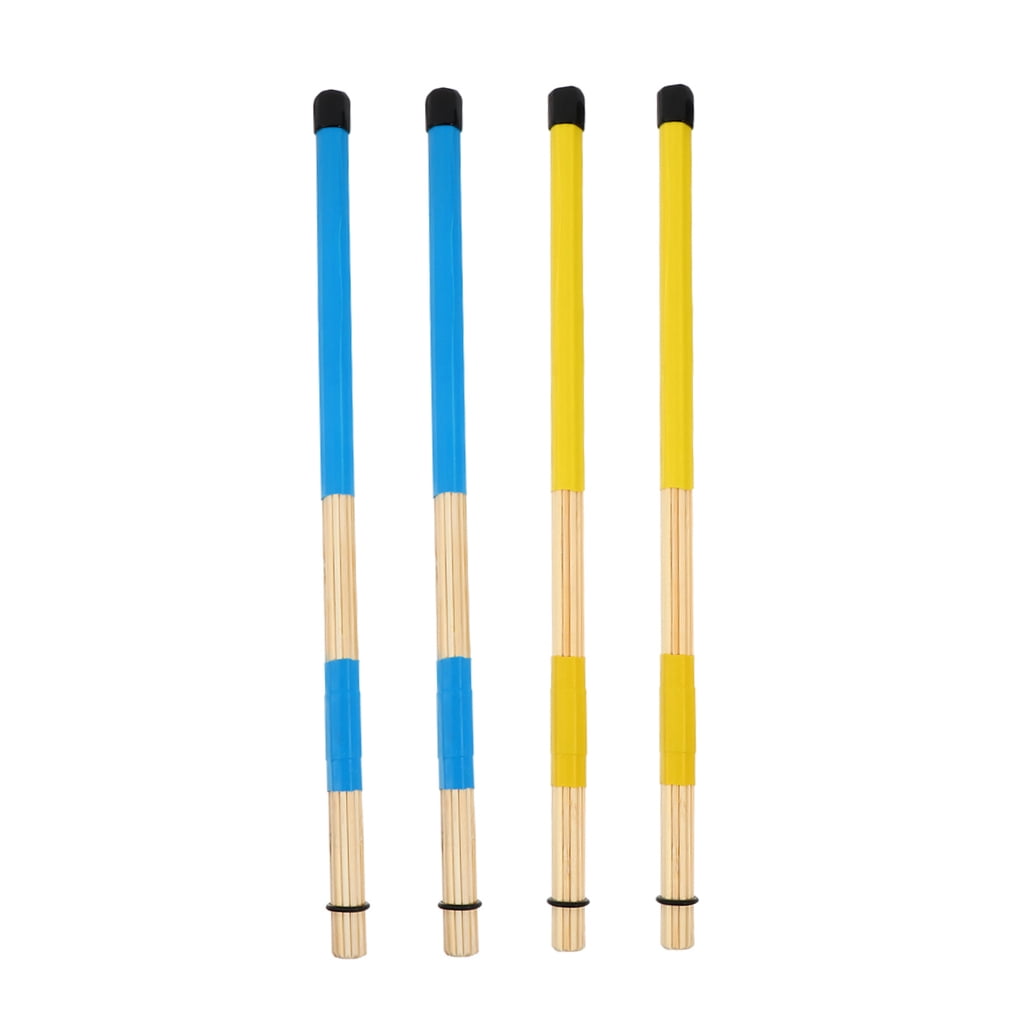 FRCOLOR  4 Pcs Wooden Drum Brush Drums Sticks Percussion Instruments Drumsticks Drumming