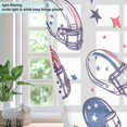 thumbnail image 4 of Yayeee Window Curtains Set of 2 for Living Room Light Filtering 63"x42", Cartoon American Football Helmets, 4 of 7