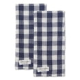 thumbnail image 3 of Design Imports Torchon Gaufres Lavées en Denim (Lot de 2), 3 of 4