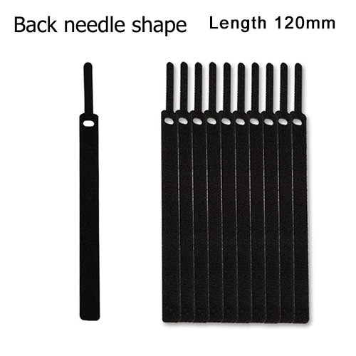 10/20/30Pcs Reusable Fastening Cable Straps Cable Tie Adjustable Nylon Hook and Loop Cable Ties Cable Organizer Management Strap Black Length 120mm 30Pcs