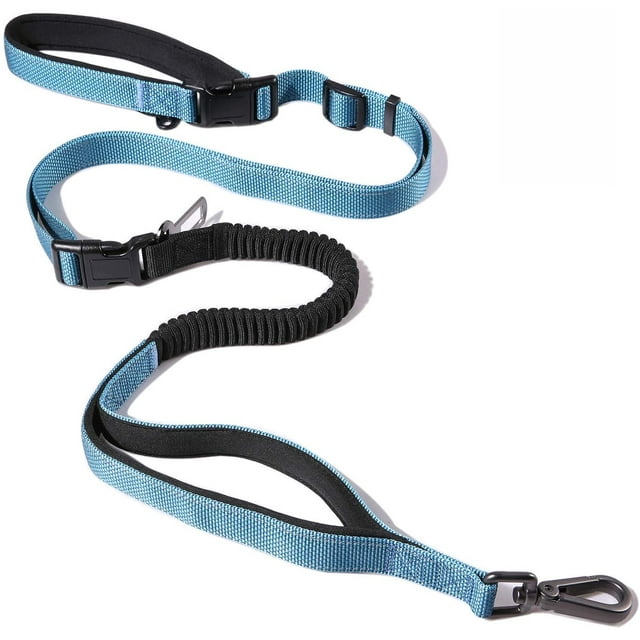 Wolfrail Fulvara Laisse pour Chien Mains Libres Robuste pour Entraînement. Randonnée. Course Ou Jogging avec Laisse Élastique Durable pour Chiot avec Ceinture de Taille. Double Poignée Rembourrée pour Petit.moyen.grand