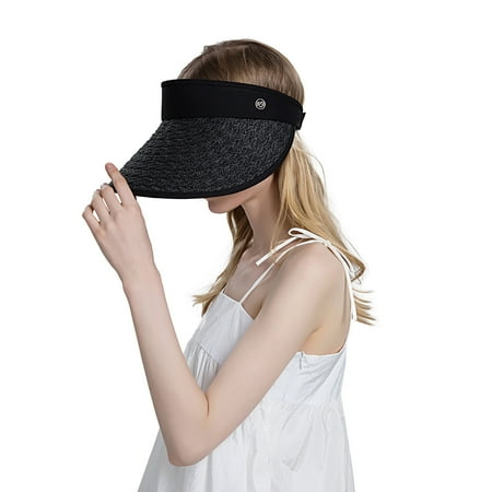 

YWDJ Pajamas for Women Women Summer Sun Protection Fashion Outdoor Sunhat Peaked Cap Black One Size