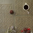 thumbnail image 3 of GOLD WOVEN PAPER SQUARE PLACEMAT SET/6, 3 of 3