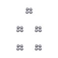 thumbnail image 1 of Tuercas de rueda ligeras Vogacara 4 unids/pack tapacubos accesorio de juguete Type2 NO2, 1 of 4