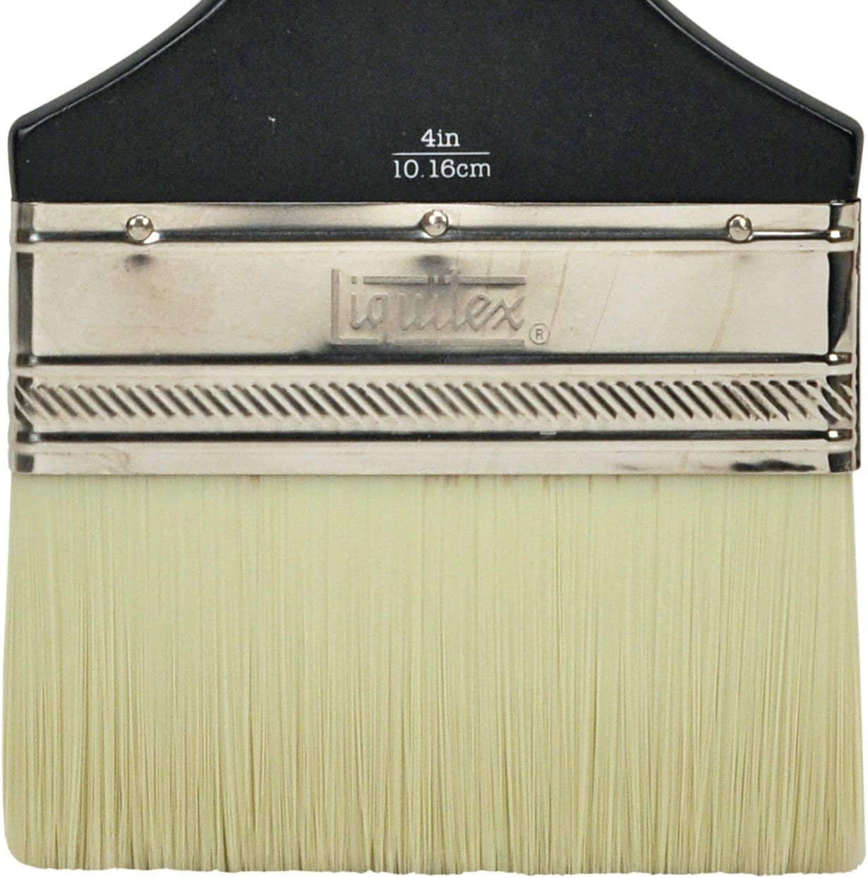 Liquitex Freestyle Large Scale Brush, Short Handle, Broad Flat/Varnish, 4"