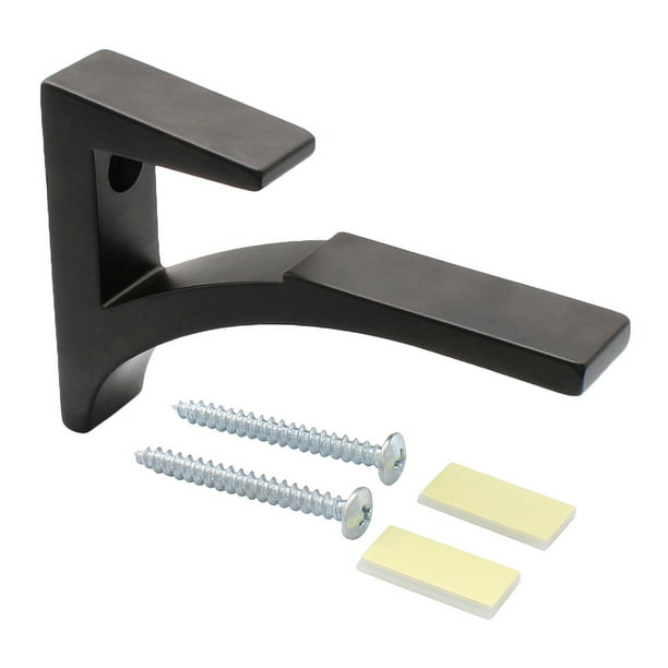 CRL SC5BL Black Aluminum Shelf Clip for 3/8" to 1/2" Glass Walmart