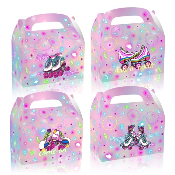 Partystadl tasteless and durable Gift Box, 6.30 x 3.70 x 3.70 Inches, Paper, Pink, Small, 24 Count