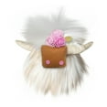 thumbnail image 2 of Cow Simulation Scottish Cow Animal Plush Action Figure Longhair Cow, 2 of 6