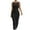 Black dresses, variant on Wycnly Dresses for Women 2024 Summer Fall Comfort Knitted Ribbed Bodycon Wrap Party Club Tank Dresses Solid Sleeveless Round Neck Long Formal Dresses for Women Black m