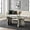 Off-white Faux Marble, variant on Roundhill Furniture Mchome Contemporary Coffee Table, Off-White Faux Marble